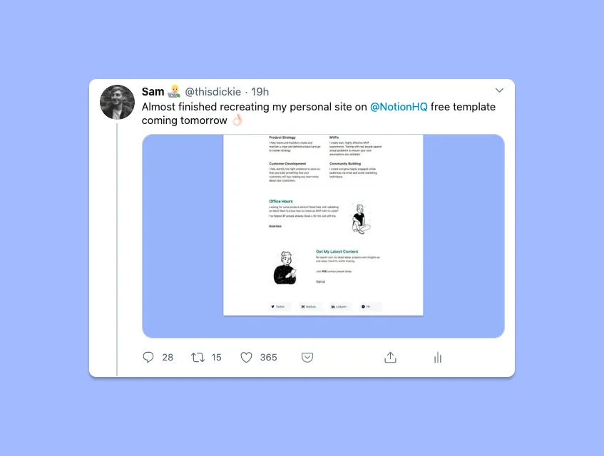 Notion tweet going viral
